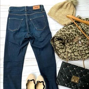 Acne high rise stretch jeans